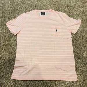 Men's Large Polo By Ralph Lauren Custom Fit 100% Cotton Short Sleeved Shirt